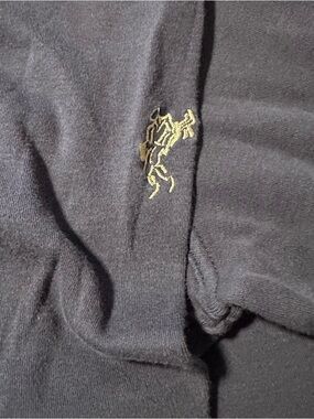 Ashworth Navy Crewneck Sweatshirt with Black Logo Tag